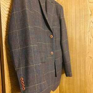 Classic Men's Plaid Blazer 42R